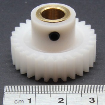 1.0 Mod Spur Gear,  28 T, 6mm Bore and Setscrew