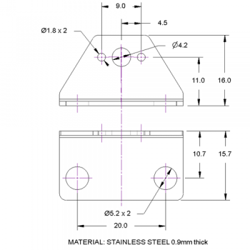 Bracket for GMWS12 Motors