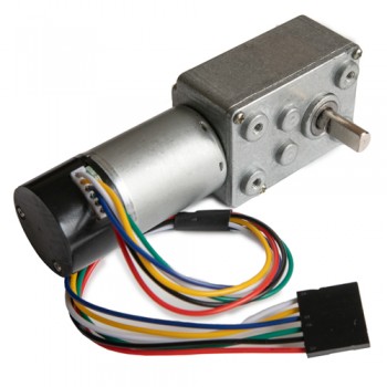 Worm Gearmotor, Ratio 950:1, with encoder