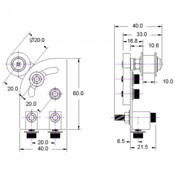 Idler Pulley with Adjustable Mounting Bracket