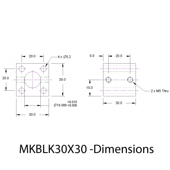 15mm Multiblock, Aluminium