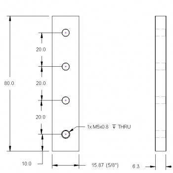 Joining Bracket 80mm Wide