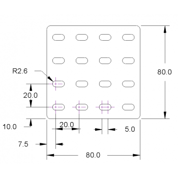 Construction Plate, 80 X 80