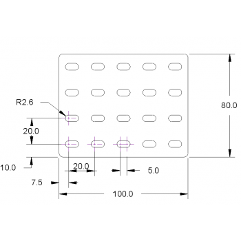 Construction Plate, 100 X 80