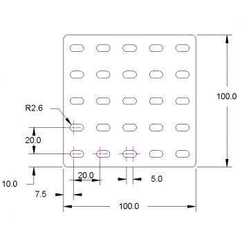 Construction Plate, 100 X 100