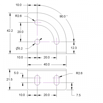 90 degree swivel bracket