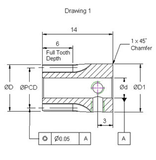 1 MOD Gear drawing type 1