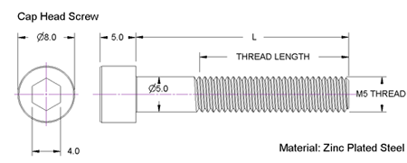 M5 Screw Dimensions