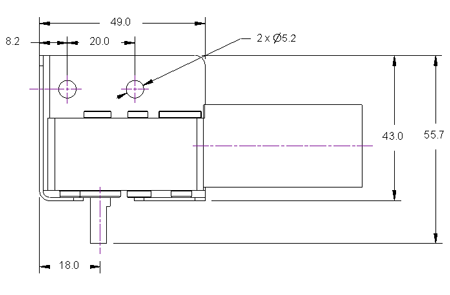 Worm Gearbox Gearmotor Stand Dimensions