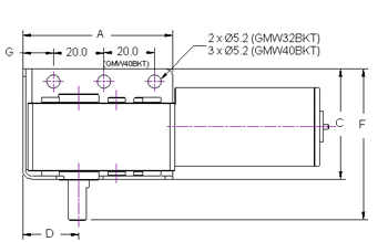 Worm Gearbox Gearmotor Stand Dimensions