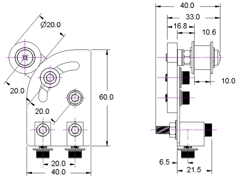 Idler Pulley Drawing Side